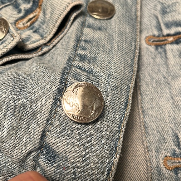 Lucky Brand Jean Jacket Buffalo 🦬 Buttons - Picture 5 of 12